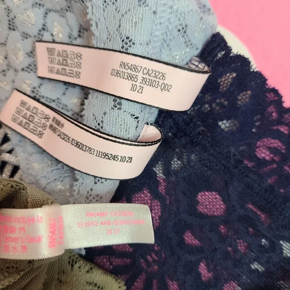 VS PINK 3pk Lace Cheeky Panties Size M - Picture 6 of 7
